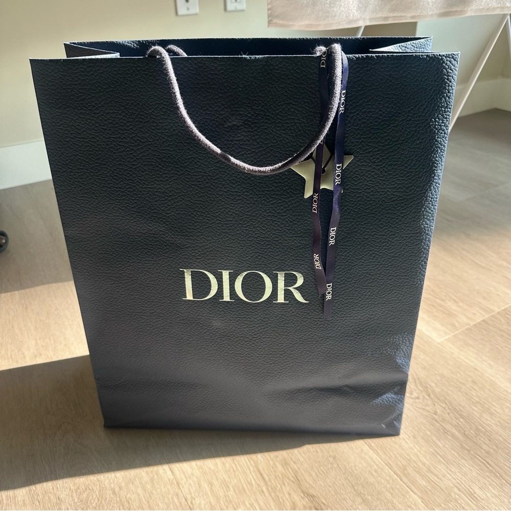 Dior Mens Blue Shopping Bag with star